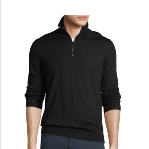 Burberry men’s quarter zip pull over 2XL